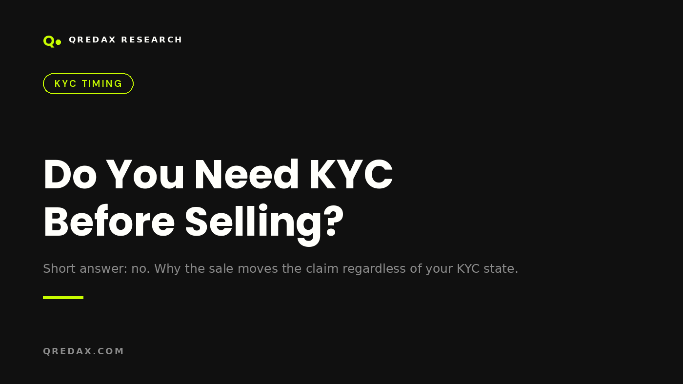 Do You Need FTX KYC Before Selling Your Claim? - Qredax Research